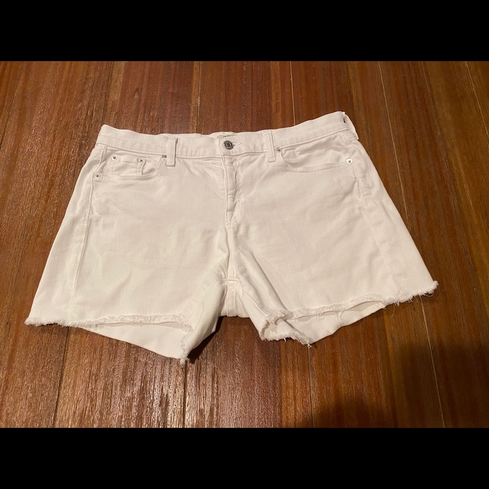J Crew Women’s White Denim Shorts Size 29